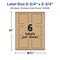 Avery Kraft Brown Square Labels with Sure Feed, 2.75" x 2.75"